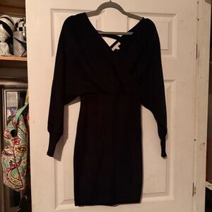Gianni Bini Black Long Sleeve Dress